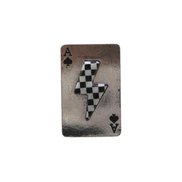 WESTERN ACE CARD LIGHTNING RING