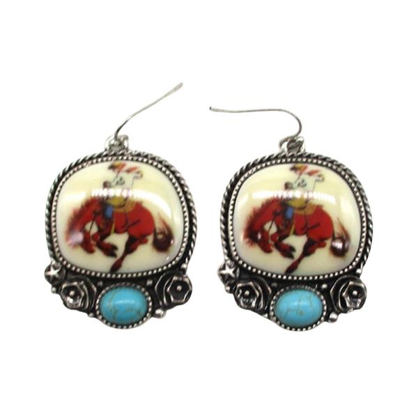 WESTERN RODEO COWBOY EARRING