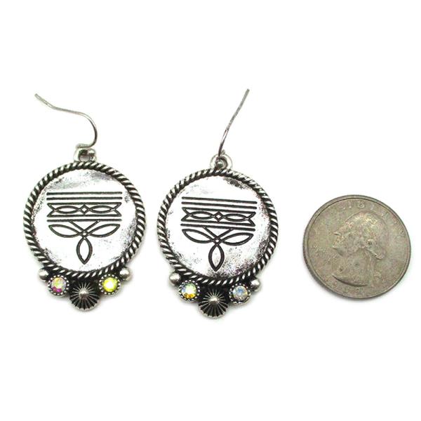 WESTERN SYMBOLIC DROP EARRING