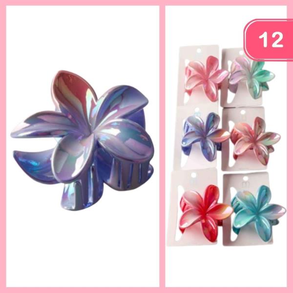 METALLIC SPRAYED PLUMERIA CLAW CLIP (12 UNITS)