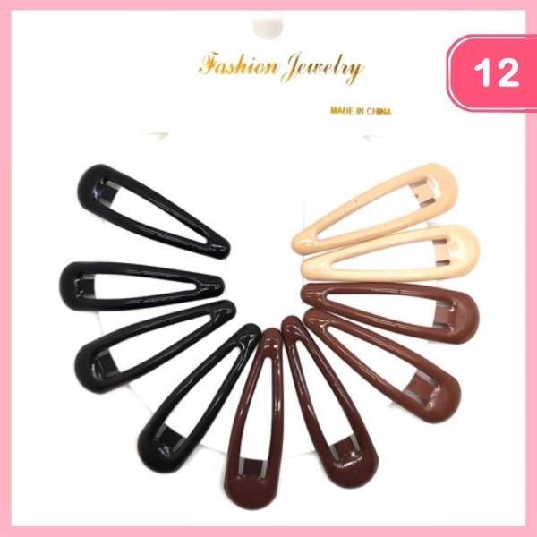 SNAP HAIR CLIP (12 UNITS)