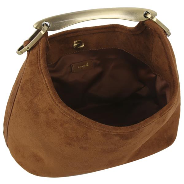 PLAIN FASHION METAL HANDLE CROSSBODY BAG