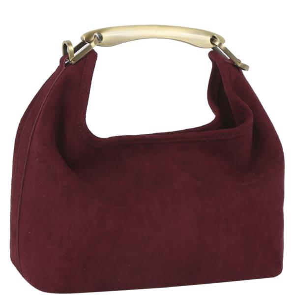 PLAIN FASHION METAL HANDLE CROSSBODY BAG