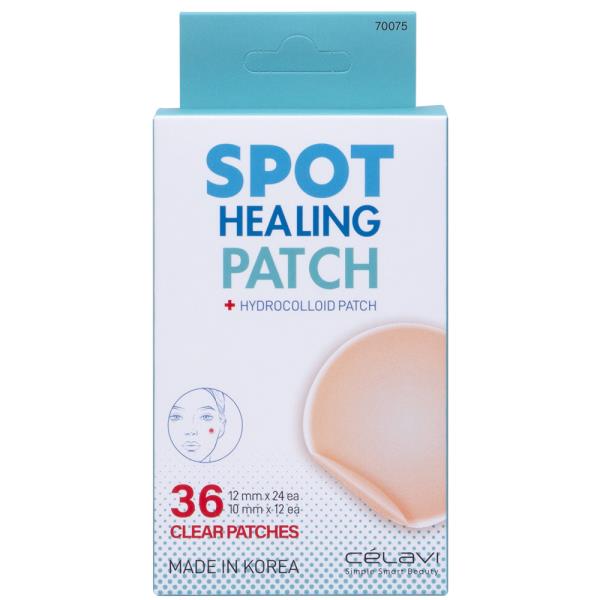 CELAVI SPOT HEALING 36 CLEAR HYDROCOLLOID PATCHES