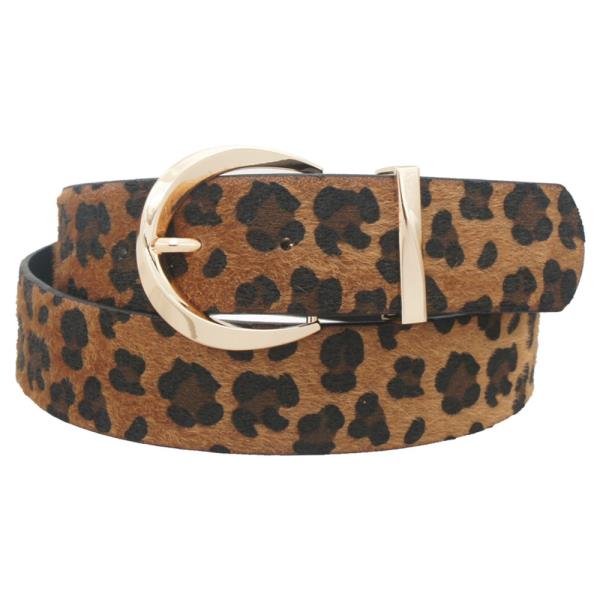 MODERN TWIST U BUCKLE BELT WITH METAL LOOP