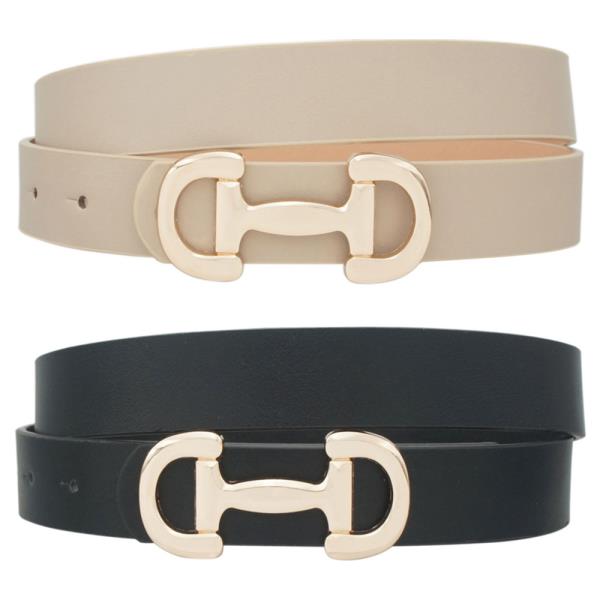 MODERN HORSE BIT BUCKLE BELT