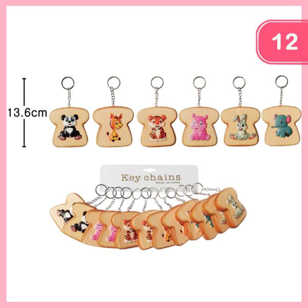 UTE TOAST ANIMAL KEYCHAIN (12 UNITS)