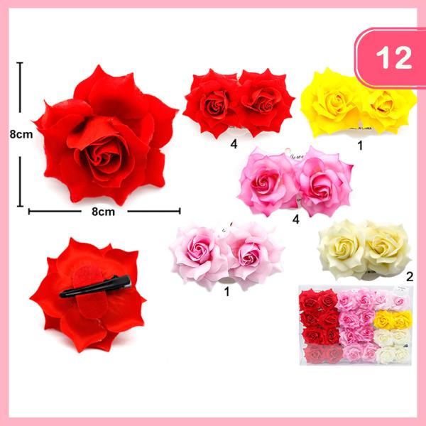 ROSE HAIR PIN (12 UNITS)