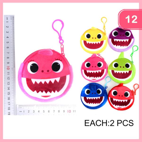 CUTE SHARK COIN PURSE (12 UNITS)