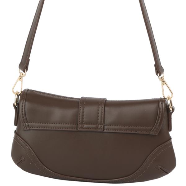 SMOOTH BUCKLE STYLE SHOULDER BAG