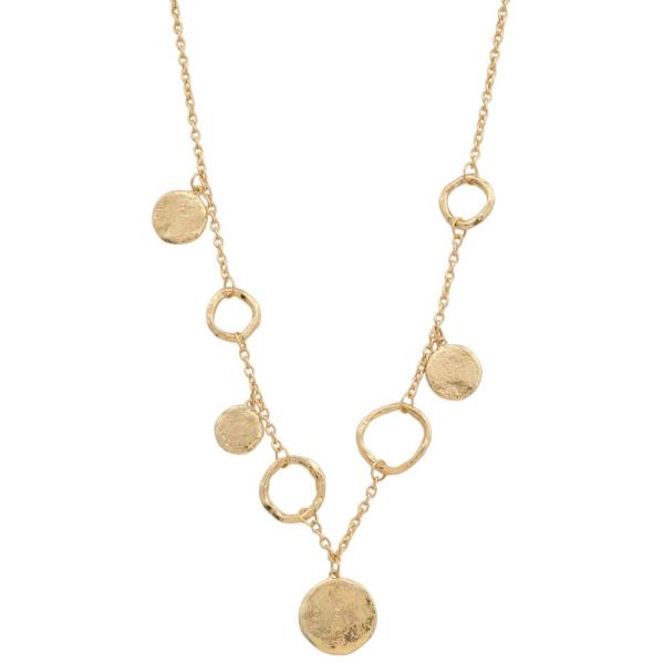 ROUND LINK METAL NECKLACE