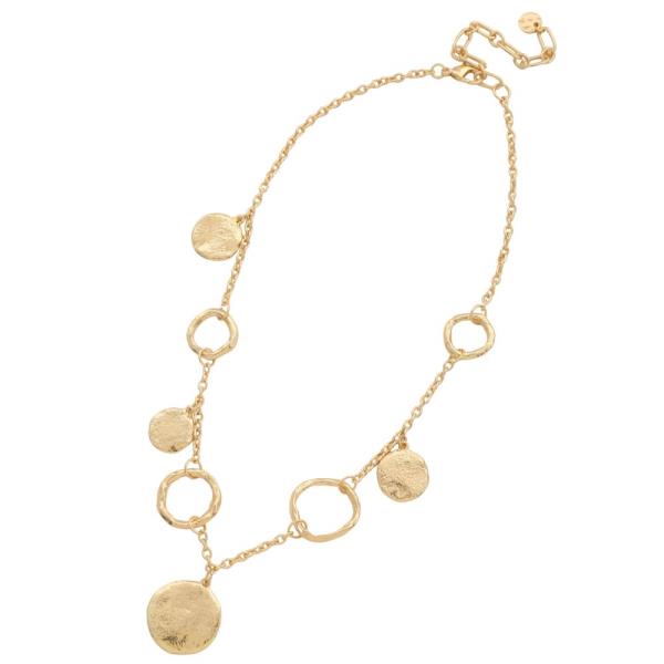 ROUND LINK METAL NECKLACE