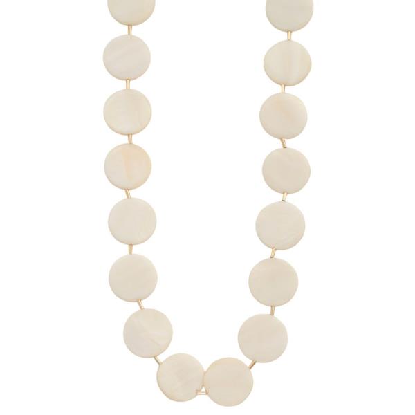 ACETATE COIN LINK NECKLACE