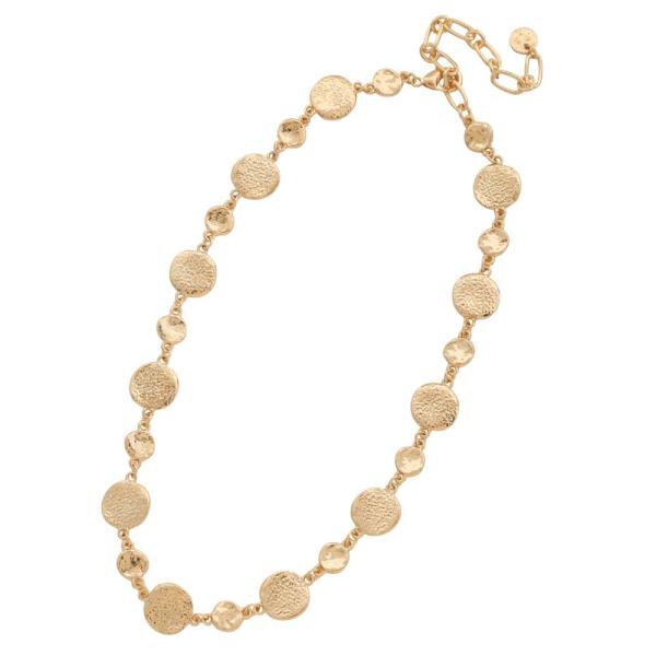 ROUND LINK METAL NECKLACE