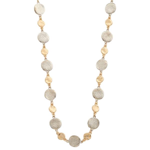 ROUND LINK METAL NECKLACE