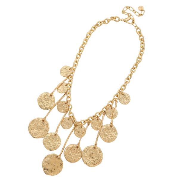 COIN METAL BAR NECKLACE