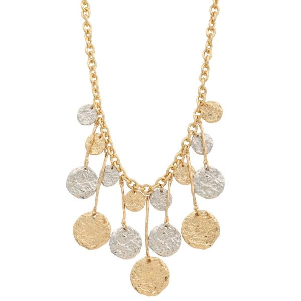 COIN METAL BAR NECKLACE