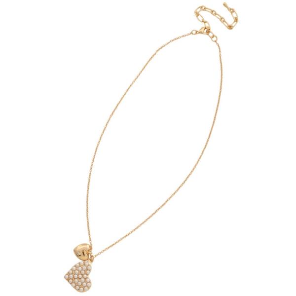 HEART PEARL BEAD NECKLACE