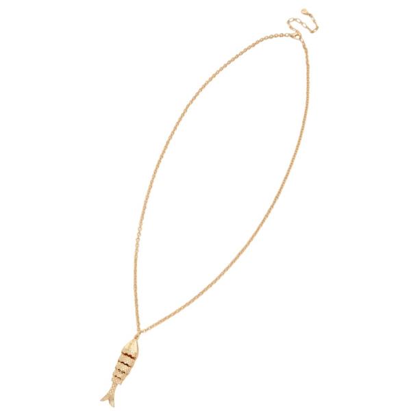 FISH CHARM METAL NECKLACE