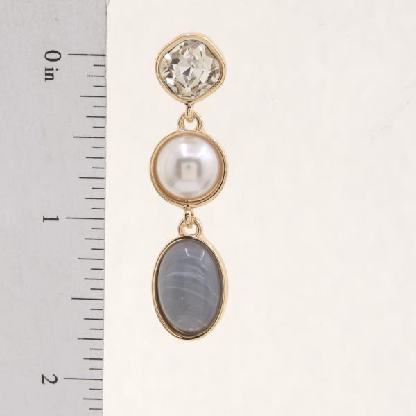 CRYSTAL BEAD LINK DANGLE EARRING