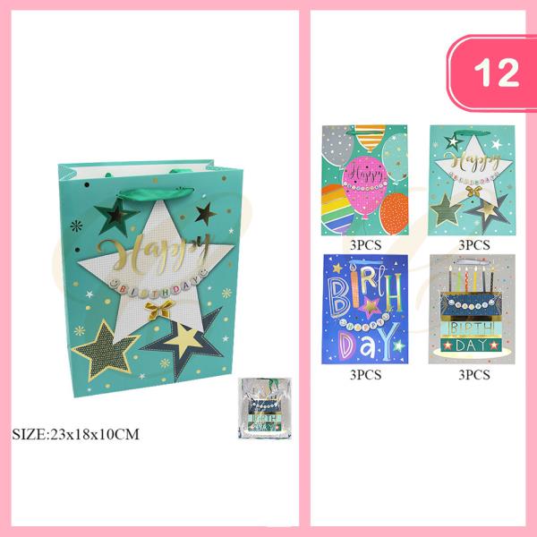 HAPPY BIRTHDAY GIFT BAG (12 UNITS)