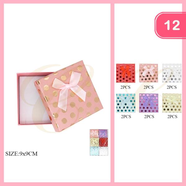 POLKA DOT JEWELRY GIFT BOX (12 UNITS)