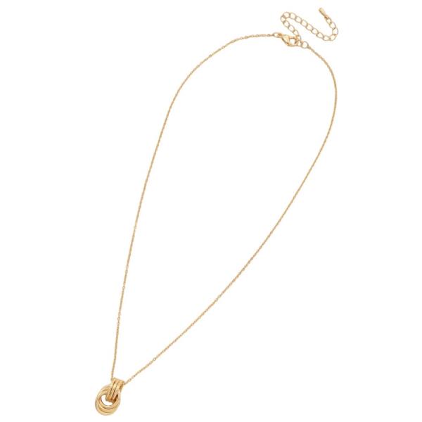 SODAJO METAL GOLD DIPPED NECKLACE