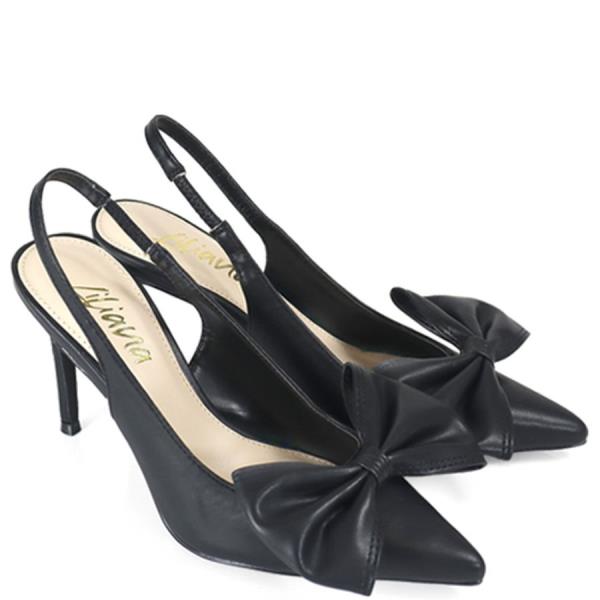 BOW SLINGBACK HEEL 1 PAIRS