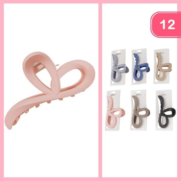 HEART HAIR CLIP (12 UNITS)