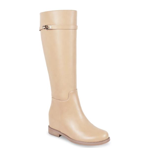 HIDDEN WEDGE SIDE BUCKLE BOOTS 1 PAIR