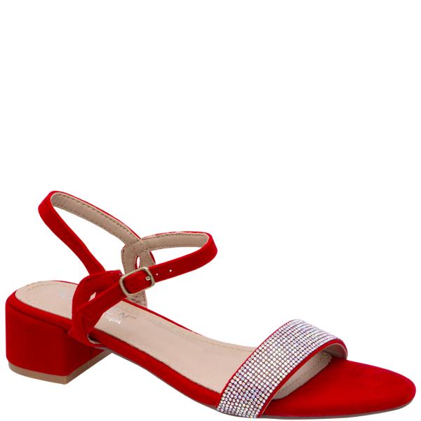 RHINESTONE OPEN TOE ANKLE HEEL 1 PAIR