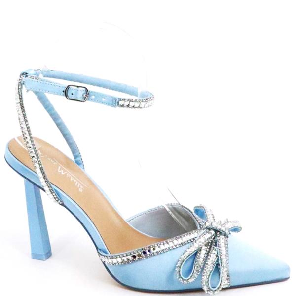 RHINESTONE KNOT ANKLE SLIDE HEEL 1 PAIRS