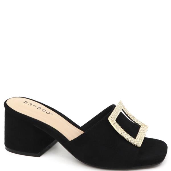 RHINESTONE SQUARE SLIDE HEEL 1 PAIRS