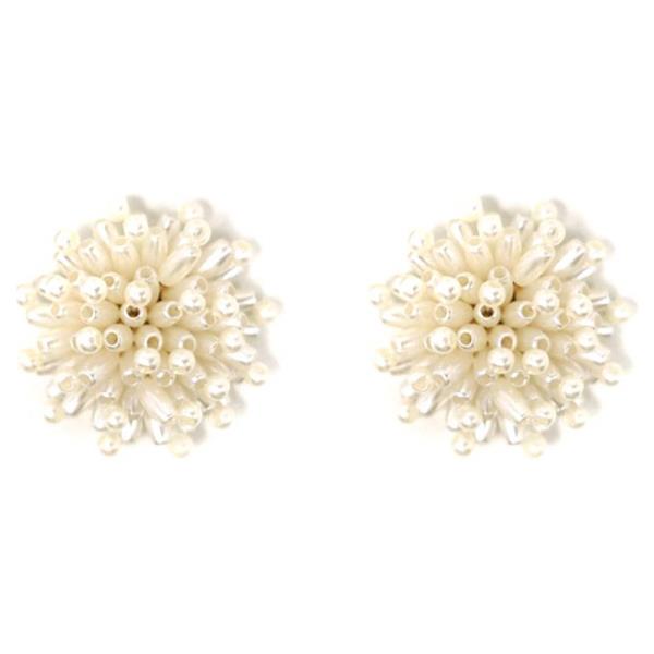 PEARL FLORAL STUD EARRING