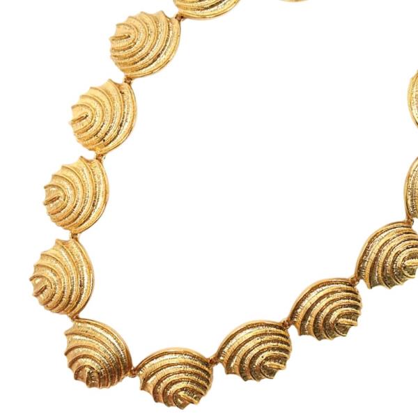 TEXTURED METAL LINK NECKLACE