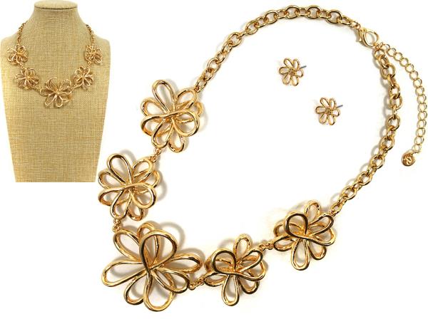 FLOWER METAL NECKLACE