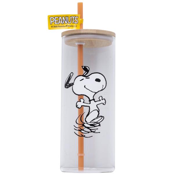 PS HAPPY SIPS - 23 OZ TUMBLER W/ PP STRAW & BAMBOO LID