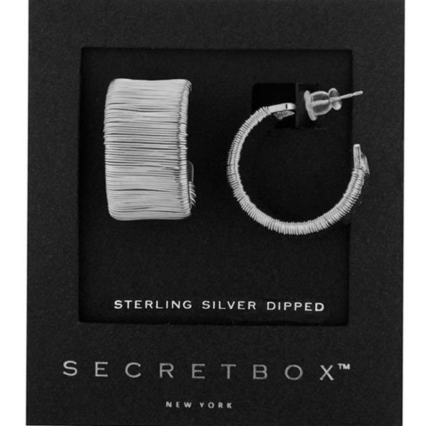 SECRET BOX GOLD DIPPED 20MM WIRE LINED HOOP
