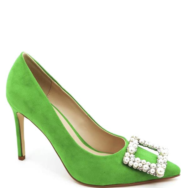 POINTY TOE PUMP W PEARL ORNAMENT 1 PAIRS