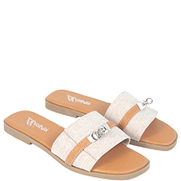 FLAT SANDAL W BUCKLE DETAIL 1 PAIRS