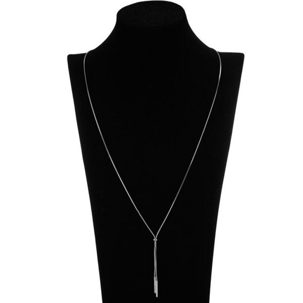 SECRET BOX STAINLESS STEEL BOLERO BAR NECKLACE