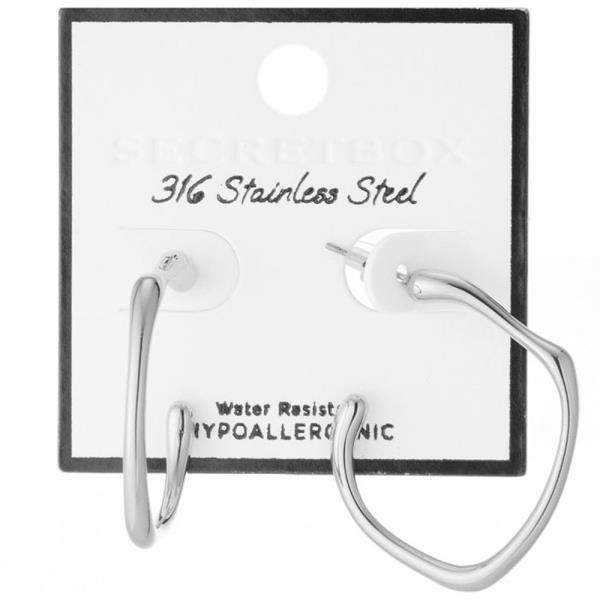 SECRET BOX STAINLESS STEEL ORGANIC SQUARE HOOP