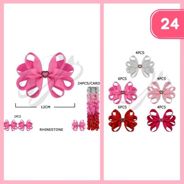 RIBBON HAIR BOW (12 UNITS)