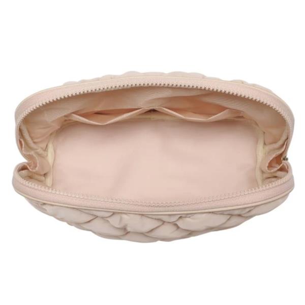 CLOUD KISS QUILTED PUFFER NYLON COSMETIC DOME POUCH BAG