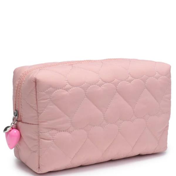 PULL MY HEART COSMETIC POUCH BAG