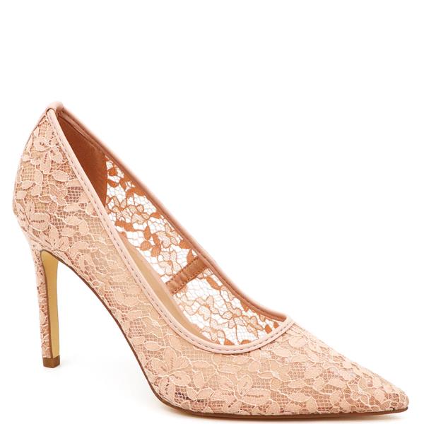 LACE POINTY PUMP 1 PAIR