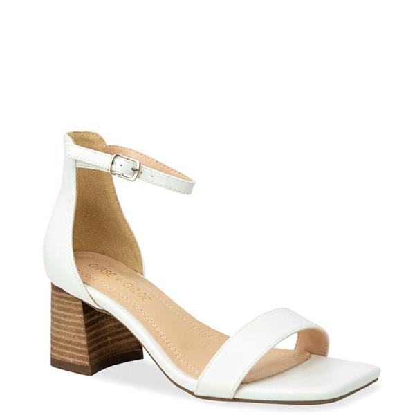 SMOOTH CHIC STRAP BUCKLE THICK HEEL  1 PAIR