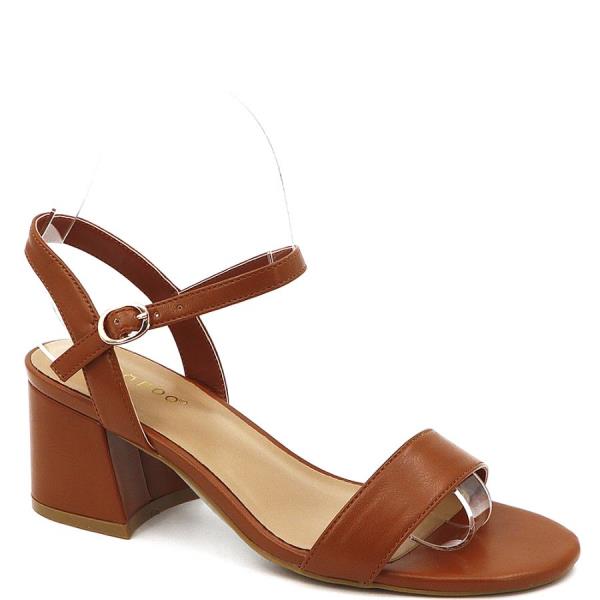 ONE BAND LOW CHUNKY HEEL W STRAP 1 PAIR