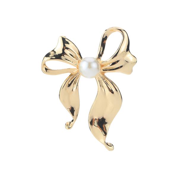 PEARL BOW BROOCH