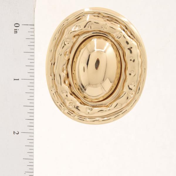 OVAL METAL EARRING